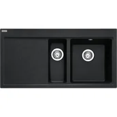 Zlewozmywaki - Zlewozmywak półtorakomorowy z ociekaczem FRANKE Mythos MTG 651-100 114.0743.115 Onyx 51.5x100 - miniaturka - grafika 1