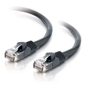 Kable miedziane - C2G 83186 7 m czarny kabel sieciowy Ethernet RJ45 o wysokiej prędkości, kabel LAN Cat5e nieekranowany PCW UTP kabel krosowy - miniaturka - grafika 1