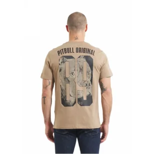 Koszulka PITBULL Middle Weight 170 Basic Eighty Nine Dog '25 - Ciemnopiaskowa M - Odzież taktyczna i umundurowanie - miniaturka - grafika 1