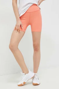 Helly Hansen szorty sportowe Allure damskie kolor pomarańczowy gładkie high waist - Spodenki damskie - miniaturka - grafika 1
