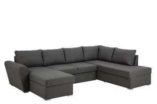 Sofa Stefan narożnik z szezlongiem lewa szara kanapa część dzienna sofa tapicerowana - Narożniki - miniaturka - grafika 1
