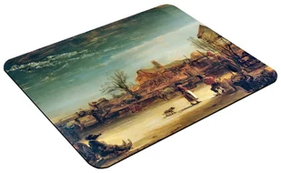 Podkładka Krajobraz zimowy Rembrandta Rembrandt 60x40cm - Podkładki pod mysz - miniaturka - grafika 1