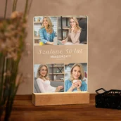 Ramki na zdjęcia - Lampka ramka L z wydrukiem na szkle akrylowym i podświetleniem LED - miniaturka - grafika 1