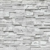 Tapety - Tapeta papierowa KAMIEŃ jasnoszary - miniaturka - grafika 1