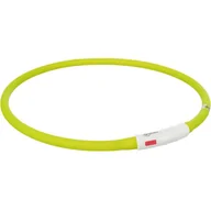 Pozostałe akcesoria dla psów - Trixie Opaska świecąca USB, dla psa, zielona, silikon, XSXL: 70 cm/ 10 mm, - miniaturka - grafika 1