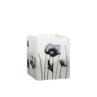 Świeczniki - Lampion prostopadłościan 115 x 100 x 100 Maki grafitowy - miniaturka - grafika 1