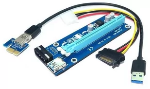 Qoltec Riser PCi-E 1x 16x | USB 3.0 55500 - Tuning komputera - akcesoria - miniaturka - grafika 1