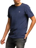 Koszulki męskie - Tommy Jeans niebieski Regular Fit T-shirt męski, Rozmiar XXL - miniaturka - grafika 1