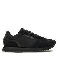 Sneakersy męskie - Sneakersy Tommy Hilfiger New Runner Eva Trainers FM0FM05454 Czarny - miniaturka - grafika 1