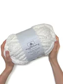 Pasmanteria - Gruba włóczka chenille Śnieżny biały - miniaturka - grafika 1