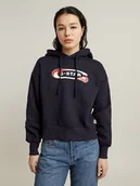 Bluzy damskie - G-Star Bluza w kolorze czarnym - miniaturka - grafika 1