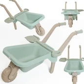 Zabawki interaktywne dla dzieci - Taczki Łopata Łopatka Duży Składany Zestaw Solidny Ogrodowy Mały Ogrodnik 01530/01eco - miniaturka - grafika 1