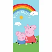 Okrycia kąpielowe dla dzieci - Jerry Fabrics Ręcznik kąpielowy Świnka Peppa PEP132, 70 x 140 cm - miniaturka - grafika 1