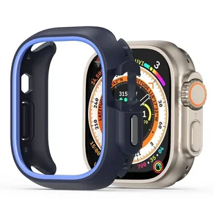DUX DUCIS Bamo - futerał ochronny na twardy komputer Apple Watch Ultra/Ultra 2 49mm czarny niebieski - Akcesoria do smartwatchy - miniaturka - grafika 1