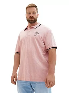 TOM TAILOR Męska koszulka polo, 11055-Morning Pink, XXL 1038584 plussize, 11055 – Morning Pink, XXL - Koszulki męskie - miniaturka - grafika 1