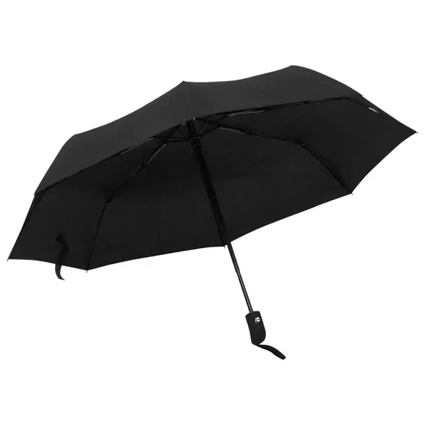 Automatyczna Parasolka Podróżna z Tworzywa PG 190T, Czarna, Ø95 cm