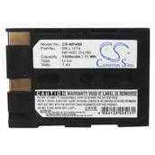 Akumulatory do aparatów dedykowane - Cameron Sino KonicaMinolta NP-400 1500mAh 11.10Wh Li-Ion 7.4V Cameron Sino) - miniaturka - grafika 1