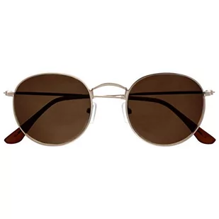 Opulize Sol Lat 60 klasyczne Retro Jazda Matowy Złoty Porady Ciemny Brązowy Mężczyźni Kobiety Czytelniki Słońce Okulary Do Czytania UV400 S94-9 +3,50 - Okulary przeciwsłoneczne - miniaturka - grafika 1