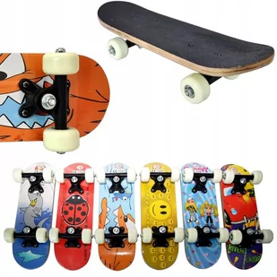 KIAMO Deskorolka KIAMO DESKOROLKA MAŁA 43CM DLA DZIECI 9 WARSTWOWA DESKA BXK 8710 - Deskorolki - miniaturka - grafika 1
