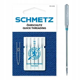Igły SCHMETZ uniwersalne z oczkiem ułatwiajacym nawlekanie 5x90 - Pasmanteria - miniaturka - grafika 1
