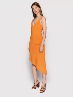 Sukienki - Remain Sukienka letnia Gosha RM1224 Pomarańczowy Regular Fit - grafika 1