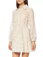 Sukienki - Sisley Sukienka damska, Floral Off White 901, 40 - miniaturka - grafika 1