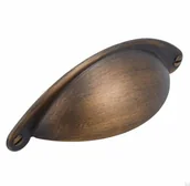 Zawiasy, okucia i inne akcesoria - Uchwyt meblowy muszlowy 1761 Antyczny Złoty Szczotkowany - miniaturka - grafika 1