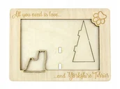 Ramki na zdjęcia - Yorkshire Terrier ramka na zdjęcie z psem grawer - miniaturka - grafika 1