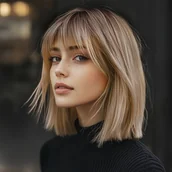 Pozostałe akcesoria fryzjerskie - TEMU Peruka Syntetyczna Odporna na Ciepło o Długości 14 Cali dla Kobiet - Prosta Peruka w Złotobrązowym Gradient z Gęstością 150%, Bez Użycia Kleju, - miniaturka - grafika 1