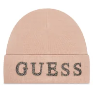 Czapki damskie - Czapka Guess AW5398 POL01 Różowy - miniaturka - grafika 1