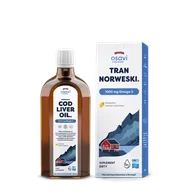 Witaminy i minerały - Osavi - Tran Norweski, 1000mg Omega 3, Cytryna, 250 ml - miniaturka - grafika 1