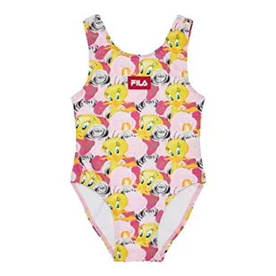 FILA Dziewczęcy kostium kąpielowy Leeds AOP, Lilac Saszetka Roses Aop, 86/92 cm - Torby męskie - miniaturka - grafika 1