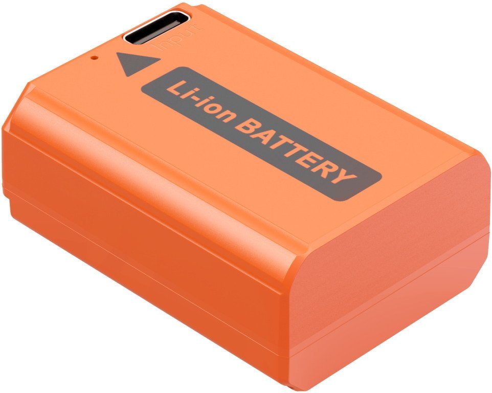 Smallrig 4965 Akumulator do aparatu fotograficznego NP-FW50 USB-C, Pomarańczowy