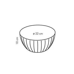 Tescoma Misa plastikowa DELÍCIA o 22 cm, 2.5 l, żółty 630361-12 - Miski i półmiski - miniaturka - grafika 2
