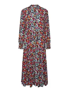 Koszulki i topy damskie - YAS Damska sukienka Yasalira Ls Long Shirt Dress S. Noos, Garden Topiary/Aop:Small Flower Print, XXL - grafika 1