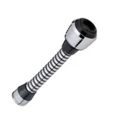 Akcesoria do armatury i ceramiki - Przyłącze kuchenne z reduktorem M22/M24-dwustrumieniowe PVC chrom - miniaturka - grafika 1