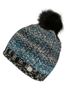 Regatta Czapka "Frosty Hat V" w kolorze niebiesko-czarno-szarym - Czapki damskie - miniaturka - grafika 1