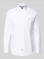 Koszule męskie - Koszula biznesowa o kroju slim fit z listwą guzikową - miniaturka - grafika 1