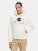 Bluzy damskie - Gant Bluza Archive Shield 4200276 Écru Regular Fit - miniaturka - grafika 1