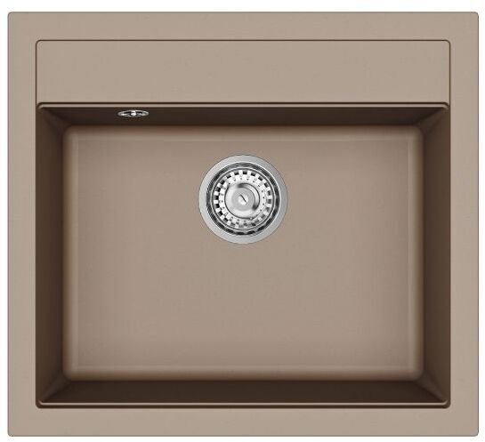 Aquasanita Zlewozmywak Sztuczny granit virtuvinė plautuvė Quadro SQQ100-114W