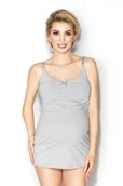 Koszulki i topy damskie - Koszulka ciążowa i do karmienia typu homewear EASY TANK szara, Mitex, r. L - miniaturka - grafika 1