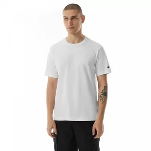 Męski t-shirt z nadrukiem Champion Rochester Crewneck T-shirt - biały - CHAMPION - Koszulki sportowe męskie - miniaturka - grafika 1