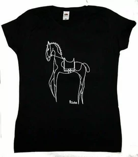 Konik Koszulka damska ZOHA - KOŃ TROJAŃSKI - wzór 1 - Koszulki jeździeckie Konik Koszulka damska ZOHA - KOŃ TROJAŃSKI - wzór 1 - Koszulki jeździeckie - miniaturka - grafika 1