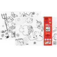 Zabawki kreatywne - Strigo Funny Mat Transparent - Unicorn & Syreny 33,5x48cm - miniaturka - grafika 1