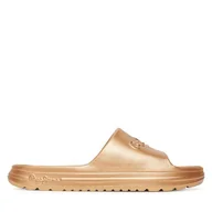 Klapki i japonki damskie - Klapki Pepe Jeans Beach Slidemet PLS70165 Złoty - miniaturka - grafika 1