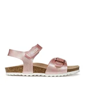 Buty dla dziewczynek - Sandały Geox J Adriel Girl J028MC 000BJ C8011 D Różowy - miniaturka - grafika 1