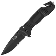 Noże - Nóż składany ratowniczy MFH Fox Outdoor Black - miniaturka - grafika 1