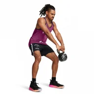 Spodnie sportowe męskie - Męskie spodenki treningowe Under Armour Project Rock Mesh Short Boh - czarne - UNDER ARMOUR - miniaturka - grafika 1