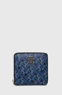 Portfele - Tommy Hilfiger portfel skórzany damski kolor niebieski - miniaturka - grafika 1