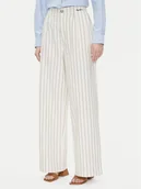 Spodnie damskie - Pepe Jeans Spodnie materiałowe Herly PL211806 Beżowy Wide Leg - miniaturka - grafika 1